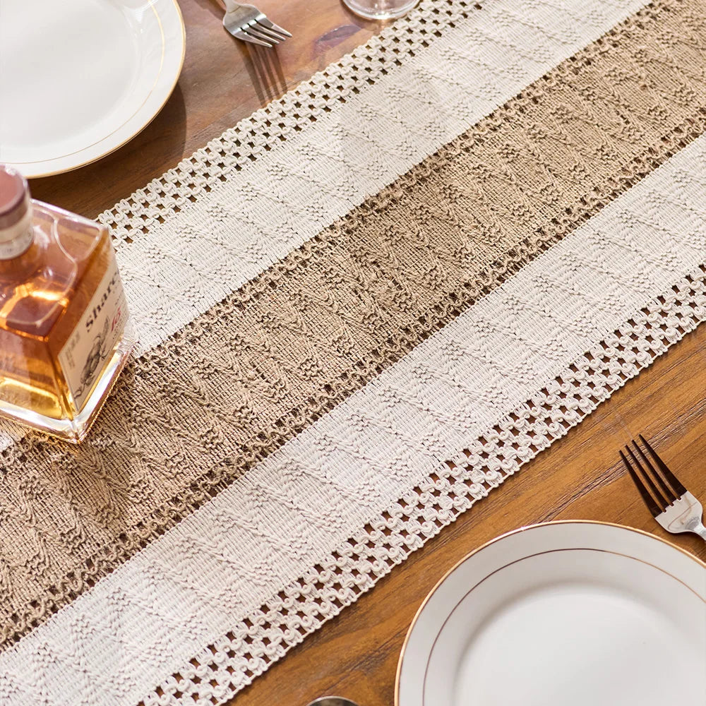 Boho Macrame Table Runner