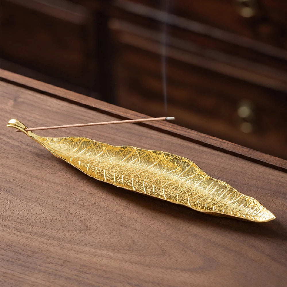 Leaf-Shaped Incense Holder