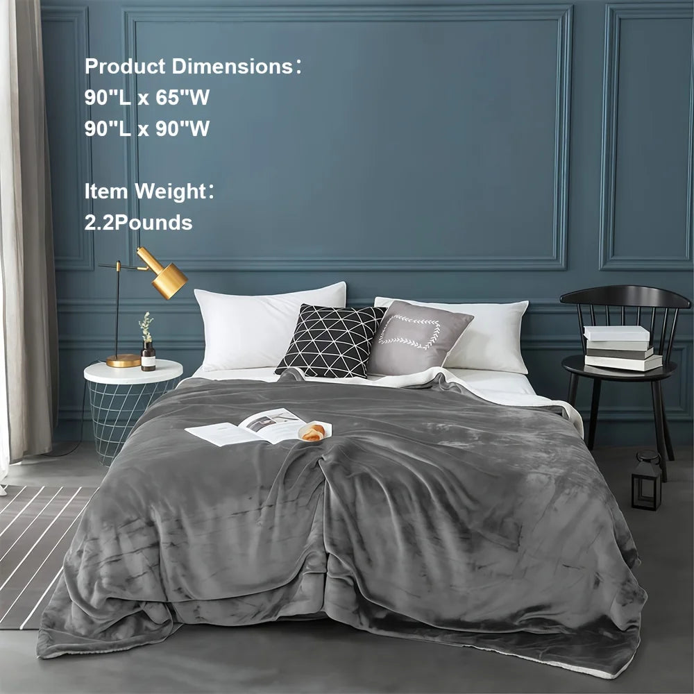 Sherpa Fleece Bed Blanket