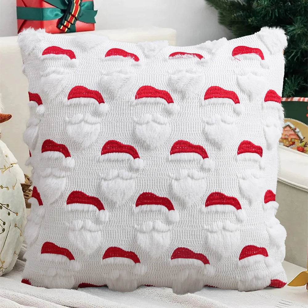 Knitted Christmas Pillow Cover