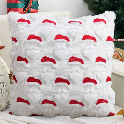 Knitted Christmas Pillow Cover