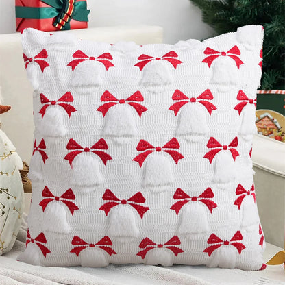 Knitted Christmas Pillow Cover