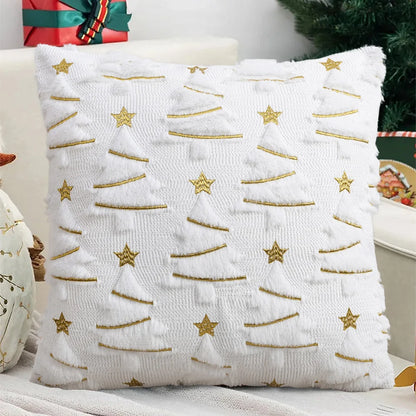 Knitted Christmas Pillow Cover