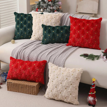 Knitted Christmas Pillow Cover