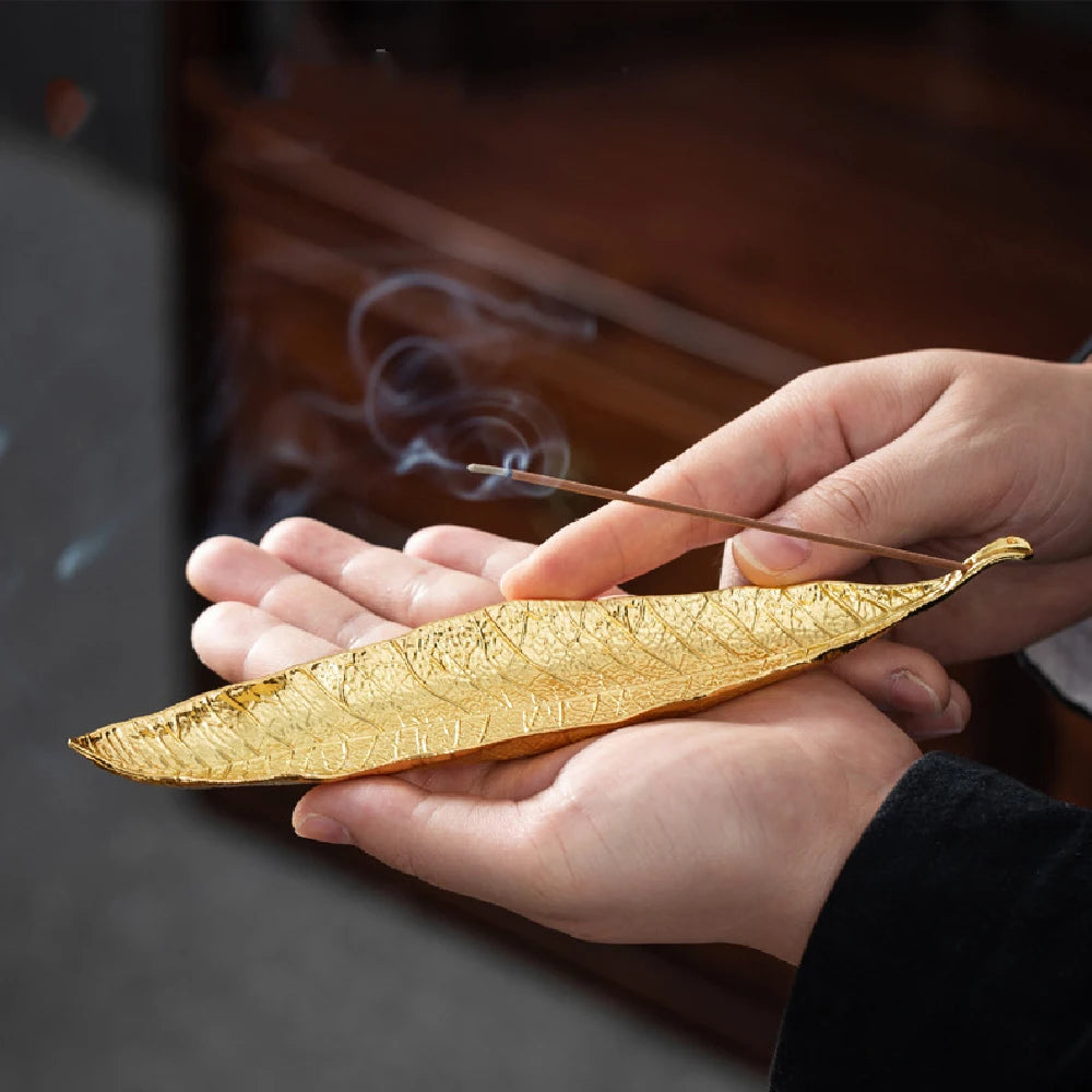 Leaf-Shaped Incense Holder