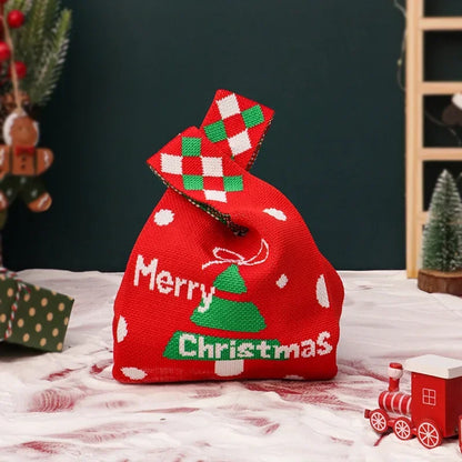 Linen Mini Christmas Gift Bags