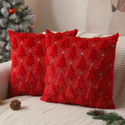 Knitted Christmas Pillow Cover