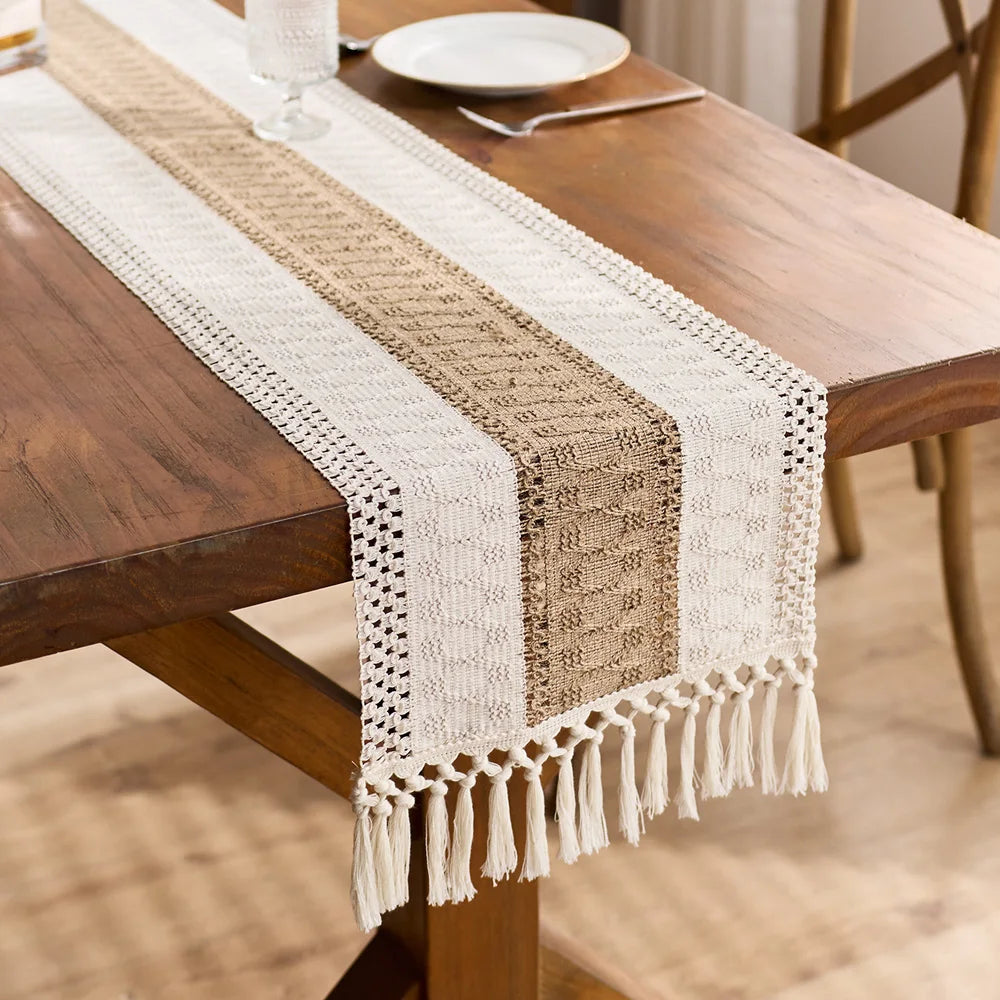 Boho Macrame Table Runner
