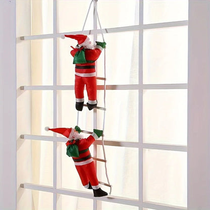 Santa Claus on Ladder
