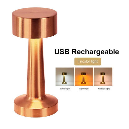 Metal Rechargeable Touch Lamp