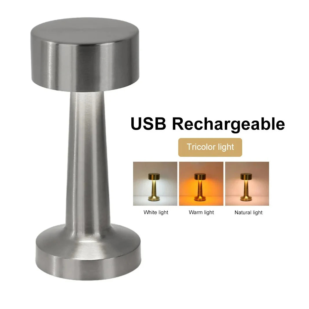 Metal Rechargeable Touch Lamp